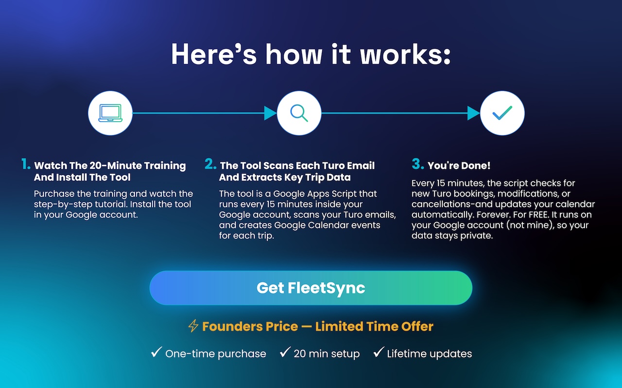 FleetSync - Turo Calendar Sync - 截图 4