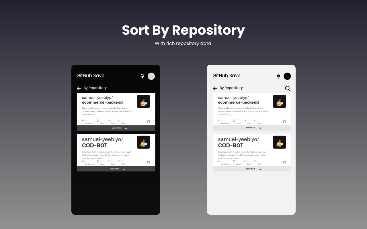 GitHub Save - 截图 2