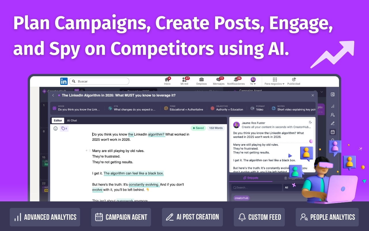 CreatorHub - Linkedin tools - 截图 3