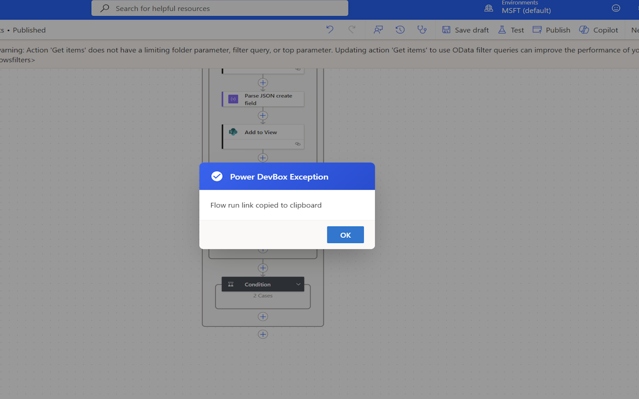 Power DevBox Exceptions - 截图 3