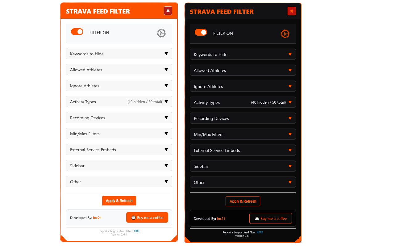 Strava Feed Filter - 截图 4