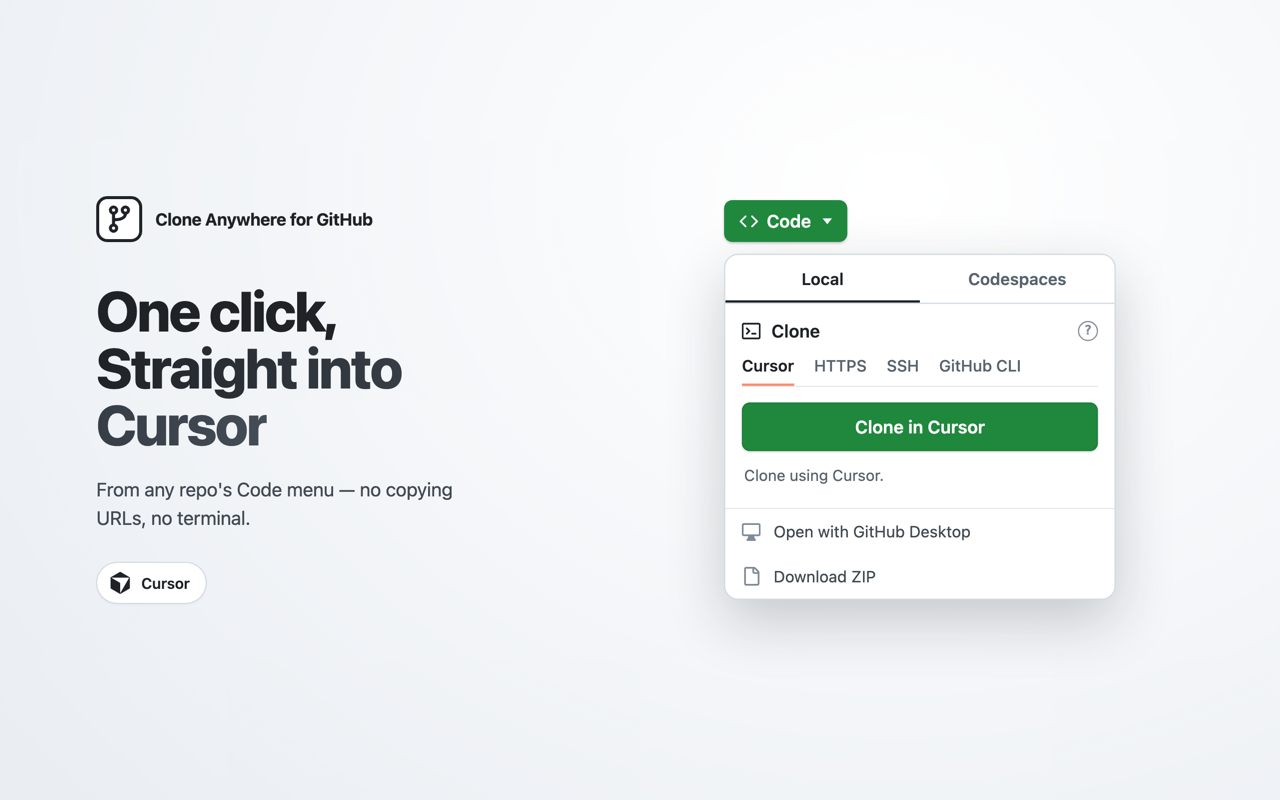 Clone Anywhere for GitHub - 截图 5