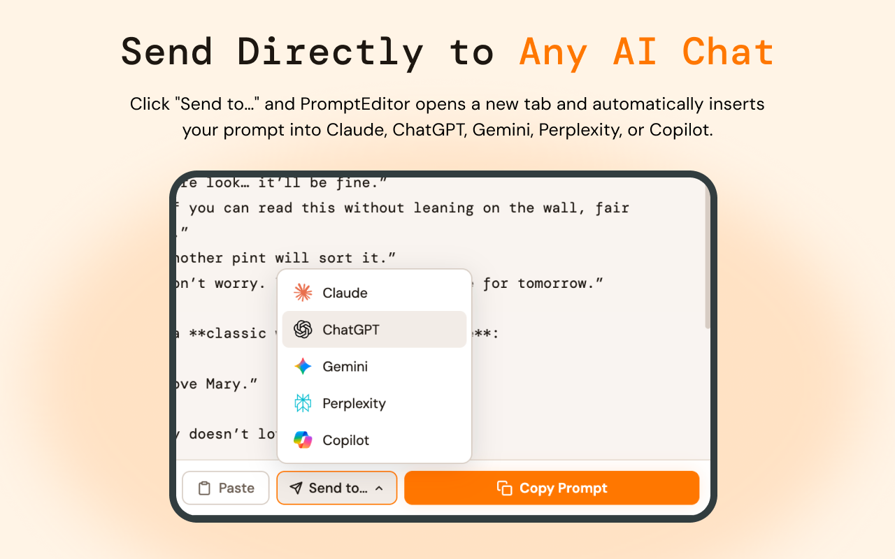 PromptEditor: Markdown Sidebar for AI Prompts - 截图 5