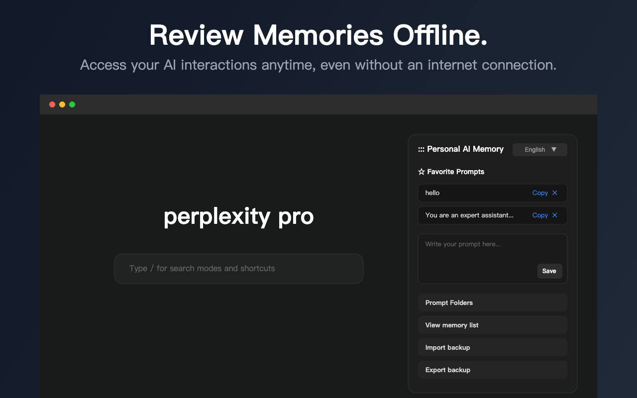 Personal AI Memory - 截图 2
