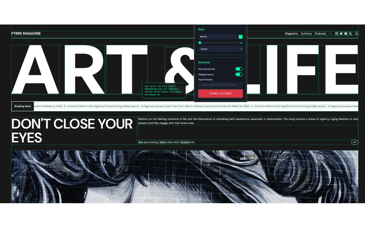 Outliner - HTML Element Inspector - 截图 2