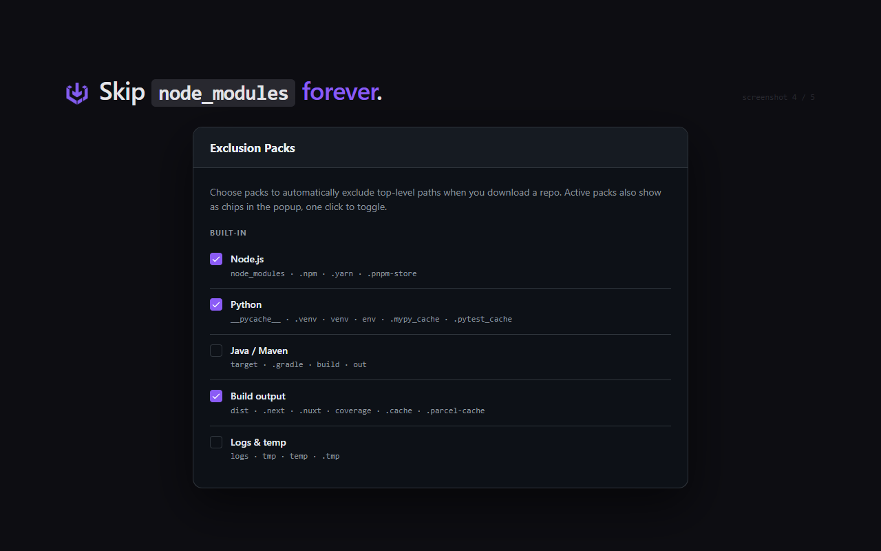 GitHub Smart Downloader - 截图 2