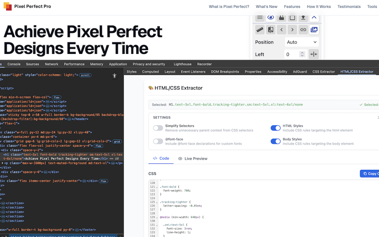 HTML/CSS Extractor - 截图 2