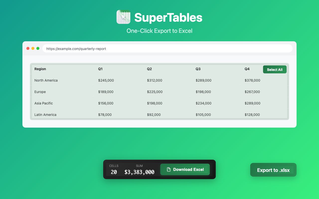 SuperTables - 截图 1