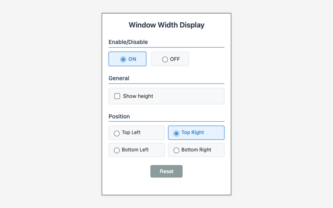 Window Width Display - 截图 2
