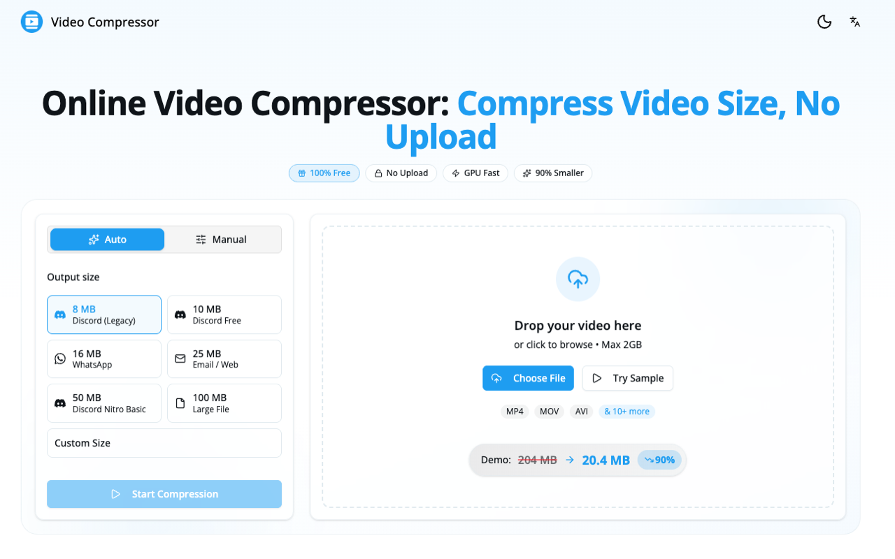Video Compressor - Compress Video for Free - 截图 2