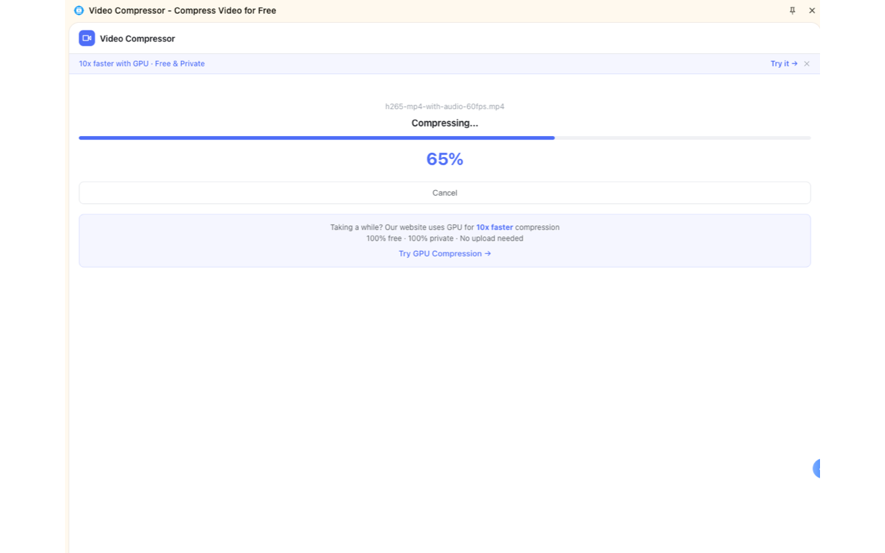 Video Compressor - Compress Video for Free - 截图 4