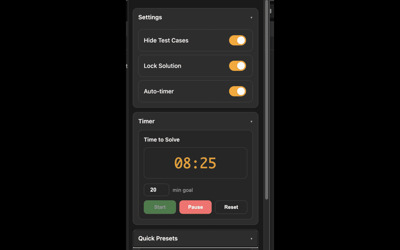 LeetCode No-Hints Mode - 截图 3