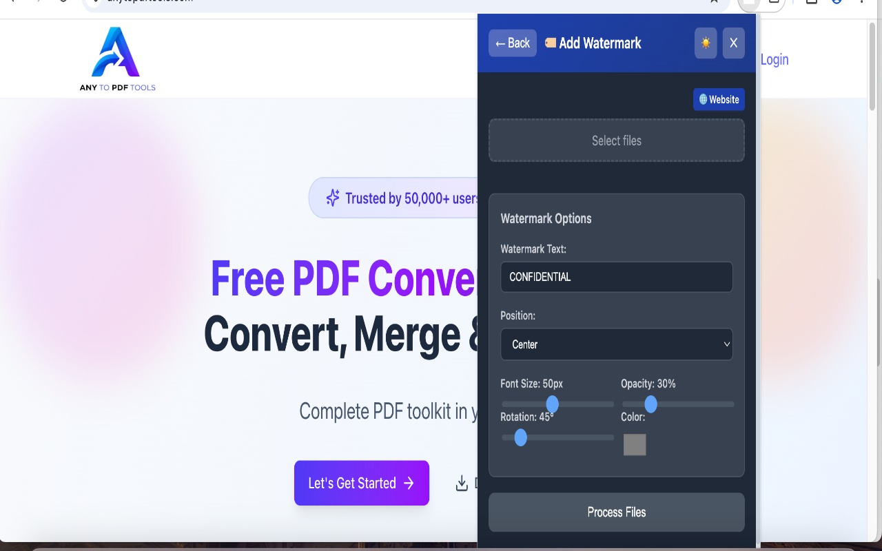 Any To PDF Tools:PDF Compress, Merge, Split, Convert, Rotate - 截图 1