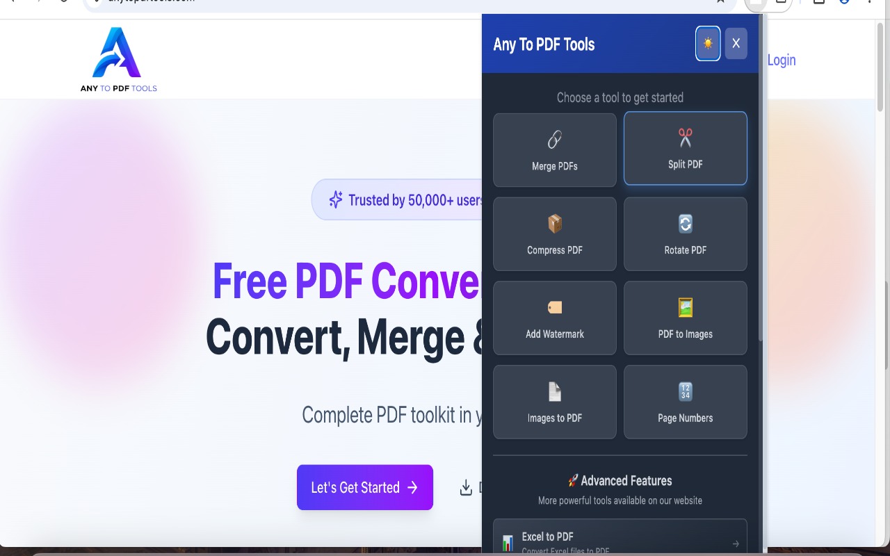 Any To PDF Tools:PDF Compress, Merge, Split, Convert, Rotate - 截图 3