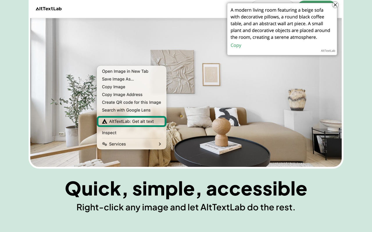 AltTextLab – AI Alt Text Generator & Checker - 截图 3