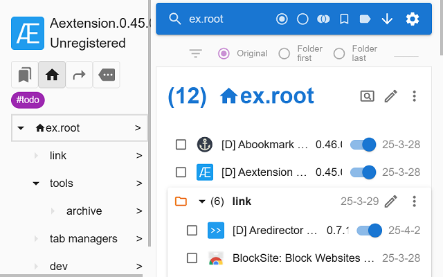 Aextension - 高级插件管理器 - 截图 1