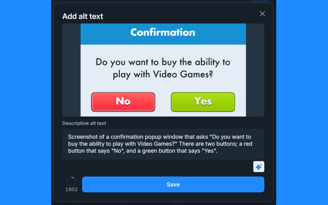 Bluesky Alt Text Generator - 截图 3