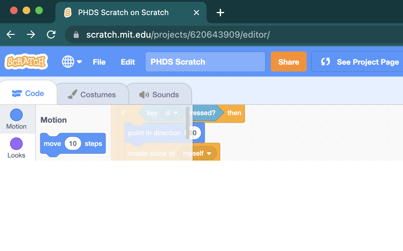 Hide Scratch features - 截图 1