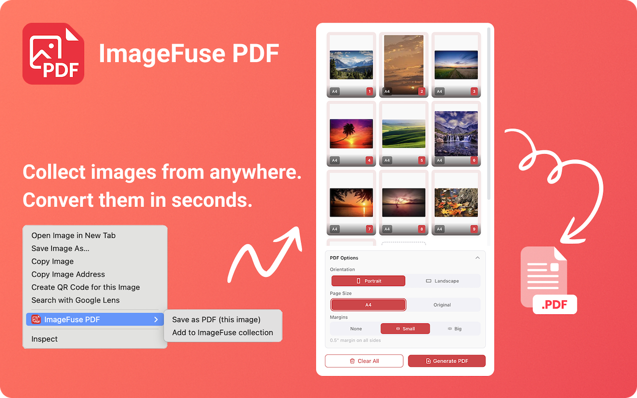 Image to PDF Converter by ImageFuse PDF - 截图 2