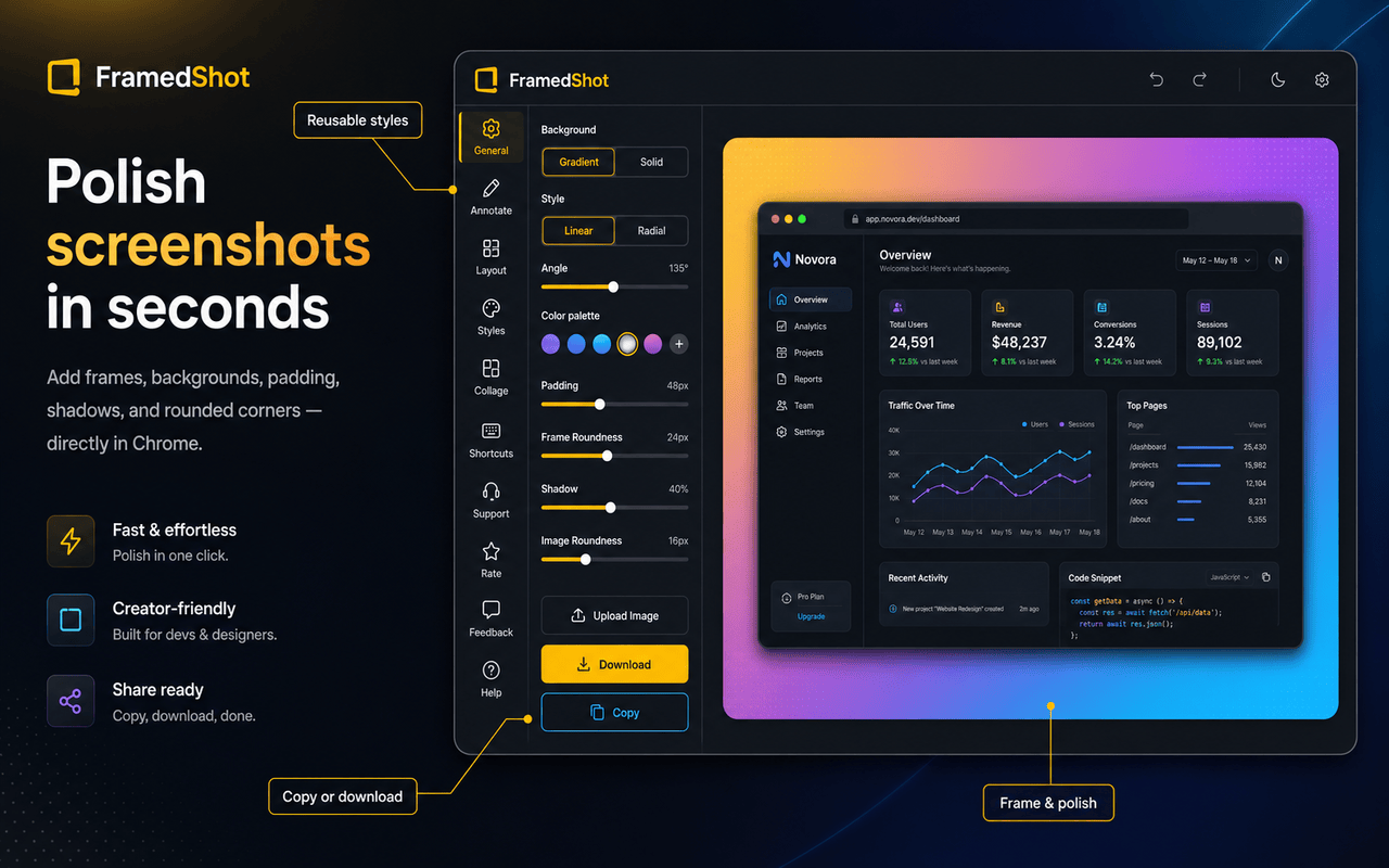 FramedShot: Screenshot Frames, Mockup & Editor - 截图 2