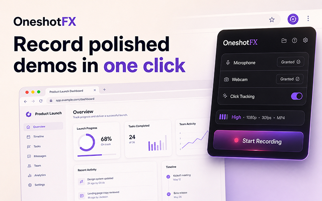 AI 屏幕录制器 - OneshotFX - 截图 5