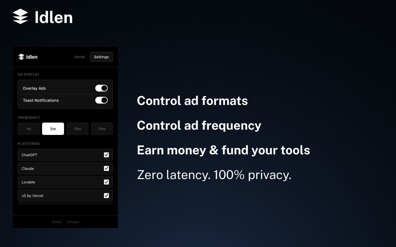 Idlen - Earn While You Prompt - 截图 3