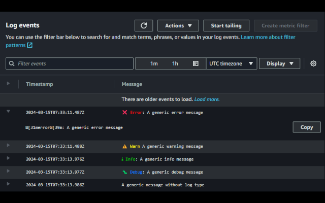 AWS CloudWatch Colorizer - 截图 3