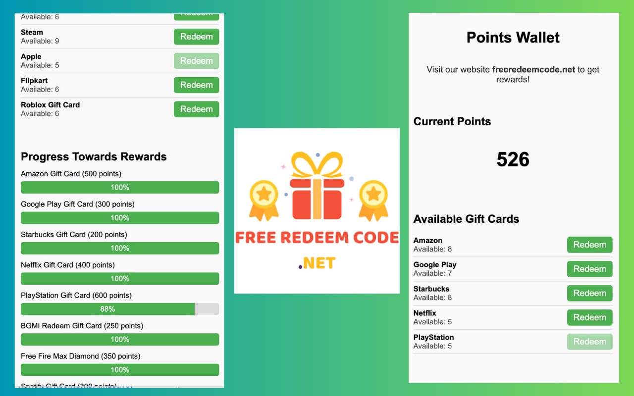 FreeRedeemCode.net - 截图 1