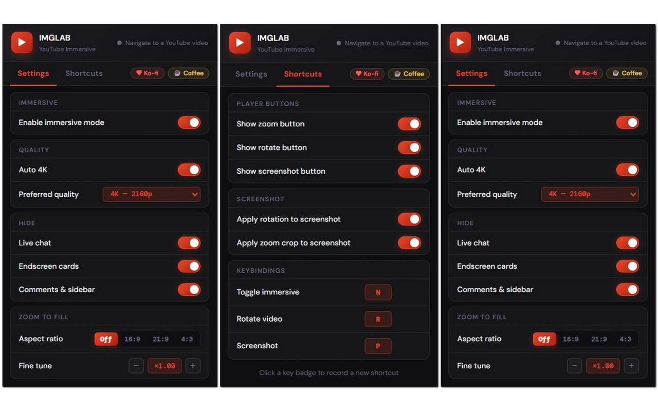 IMGLAB YouTube Immersive - 截图 4