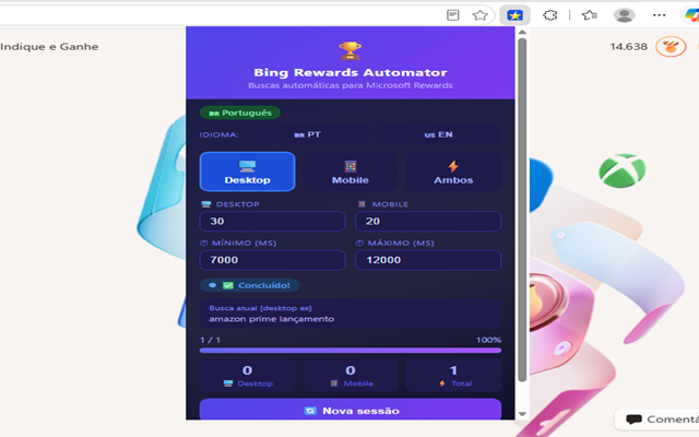 Bing Rewards Automator - 截图 1