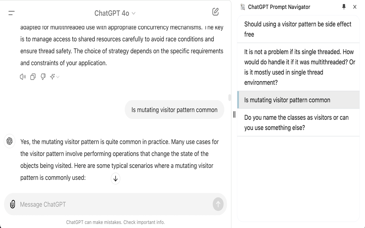 ChatGPT Prompt Navigator - 截图 1