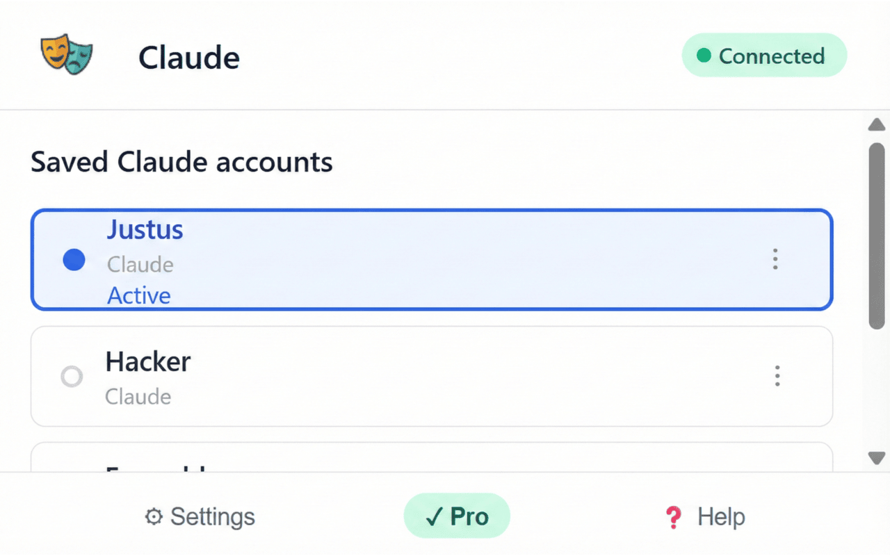 Session Switcher - AI Account Switcher - 截图 3