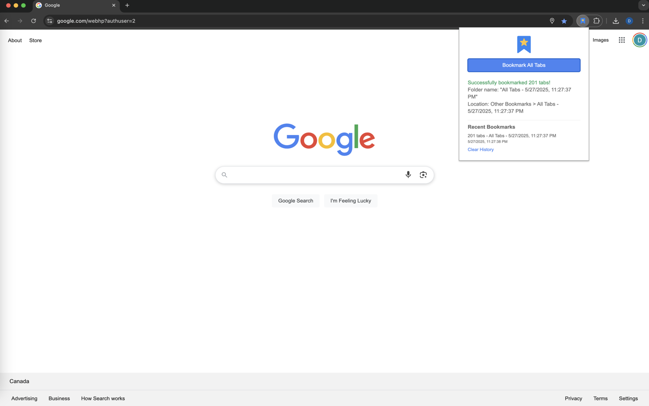 Bookmark All Tabs - 截图 1