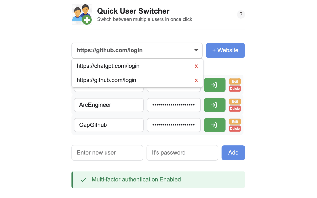 Quick User Switcher - 截图 1