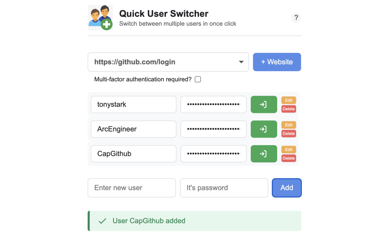 Quick User Switcher - 截图 3