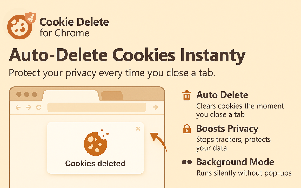 Cookie Delete for Chrome - 截图 3