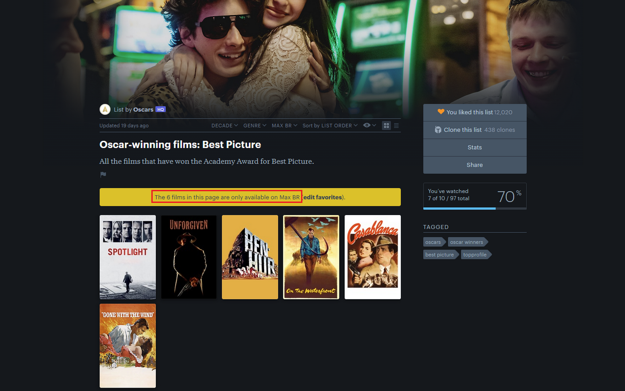 One Service Filter for Letterboxd - 截图 3