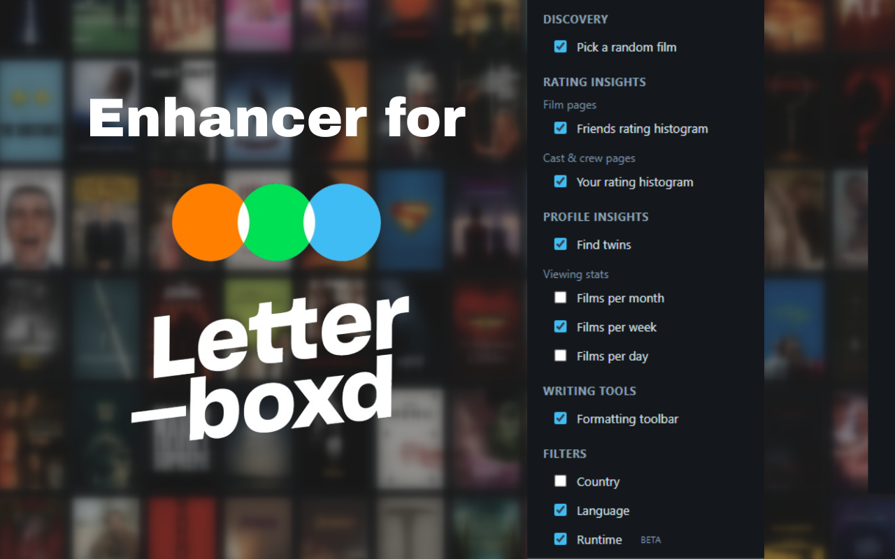 Enhancer for Letterboxd - 截图 1