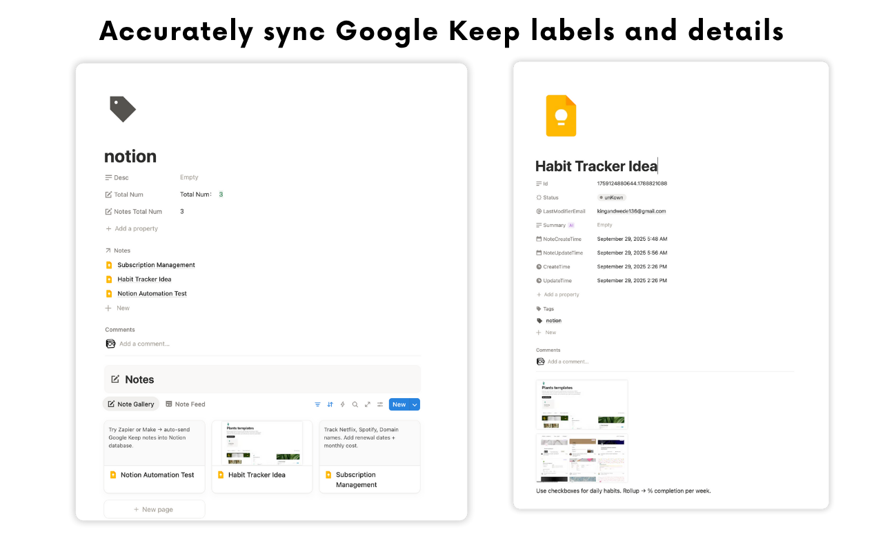 GoogleKeep2Notion - 截图 2