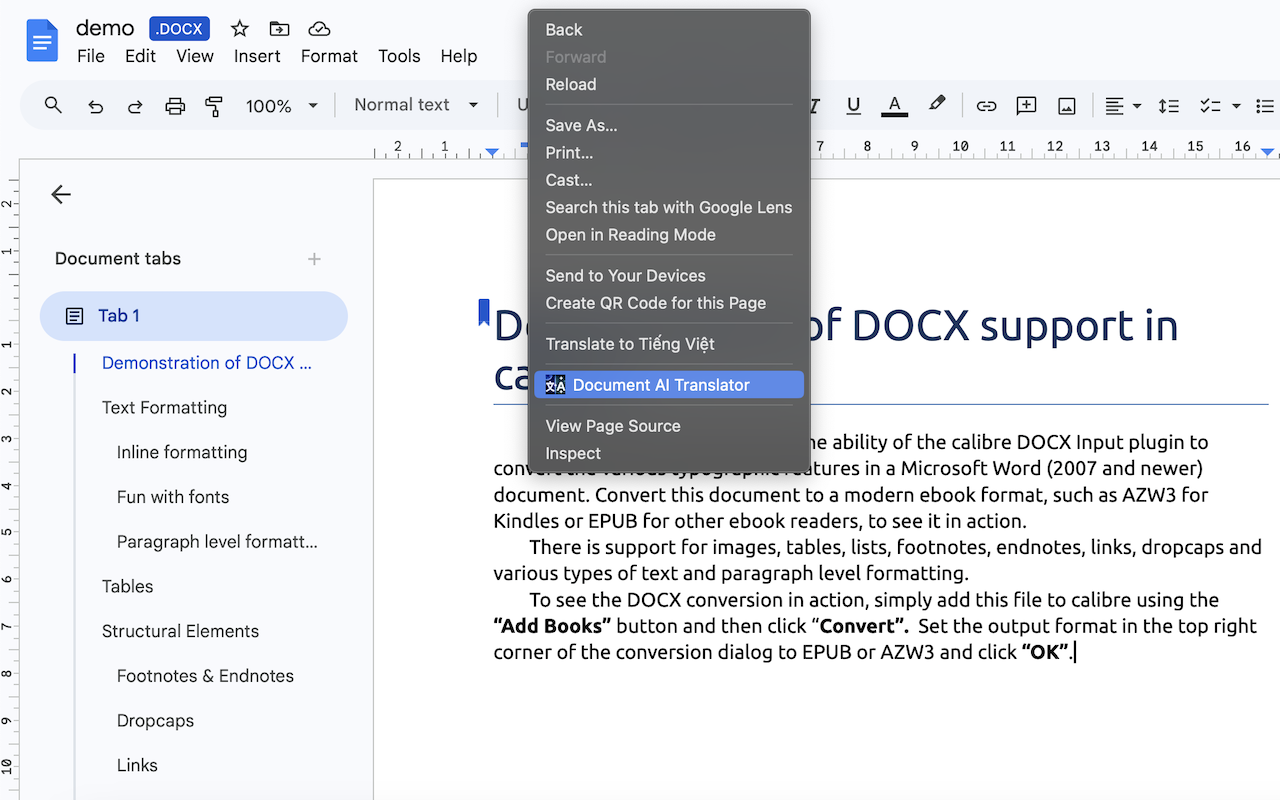 Document AI Translator - 并排翻译 PDF、Google Docs、Notion - 截图 4