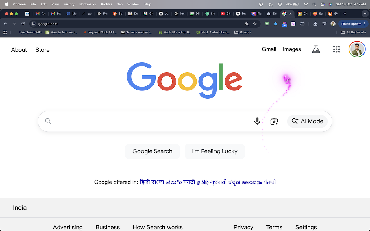 Glowing Cursor Mouse - Neon Magic Cursor - Pet Dog - 截图 3
