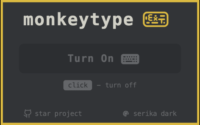 MonkeyType Extension - 截图 2