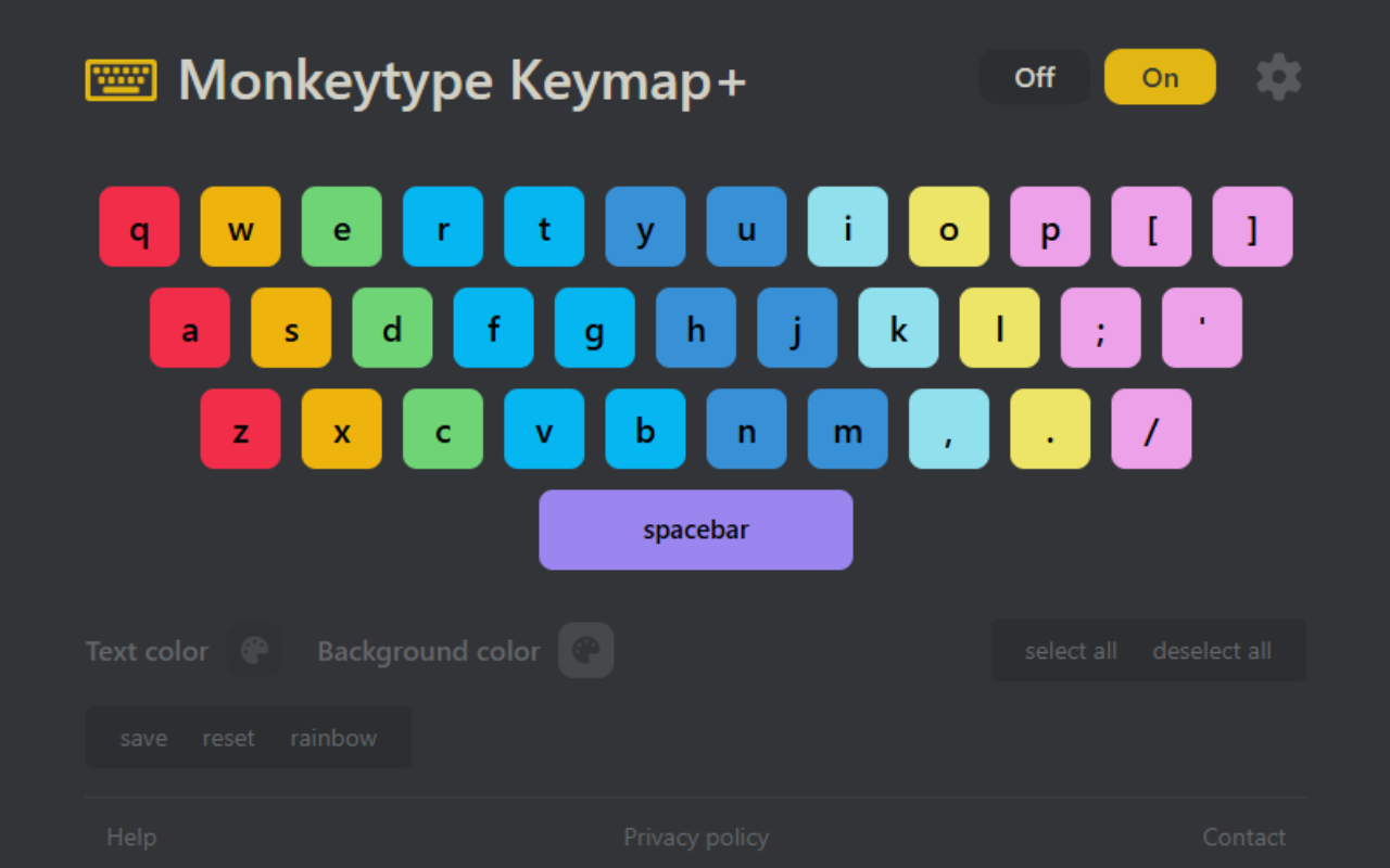 Monkeytype Keymap+ - 截图 2