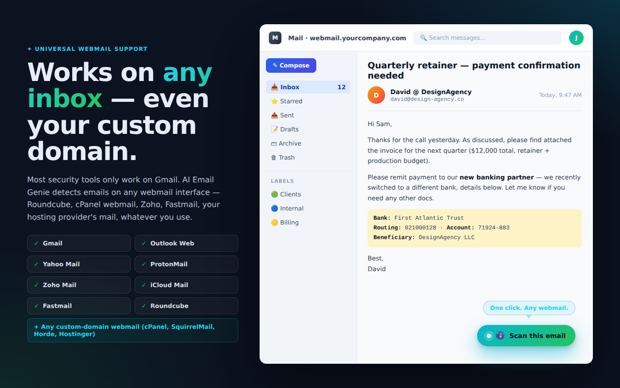 AI Email Genie — Email Scam & Invoice Fraud Protection - 截图 4