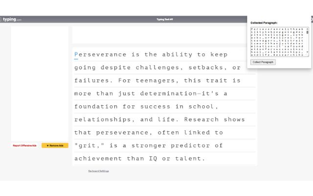 Typing.com Full Paragraph Collector - 截图 2