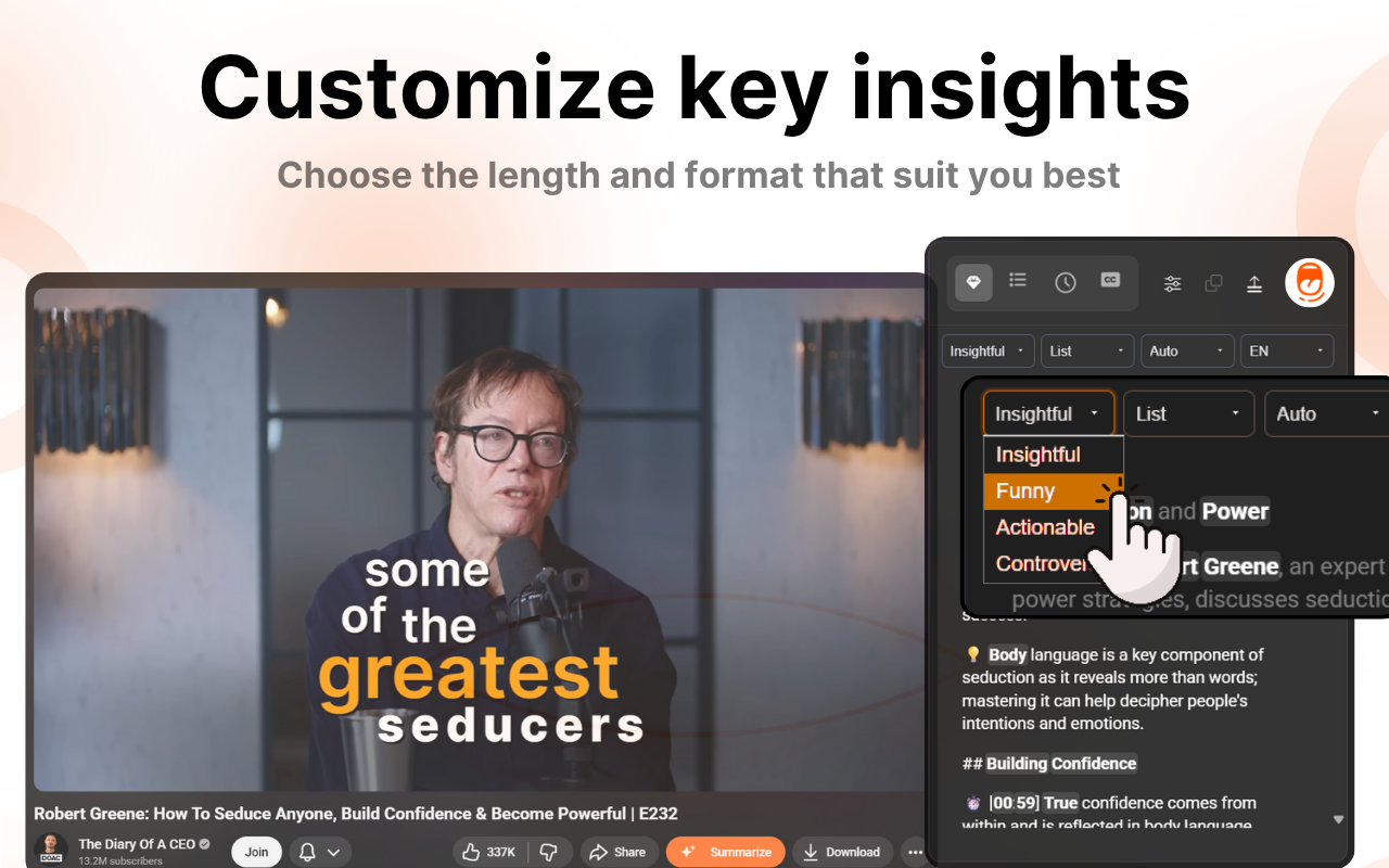 Sumrify : AI YouTube Video Summarizer - 截图 5