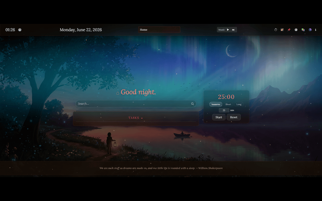 Revelation: Aesthetic New Tab - 截图 3