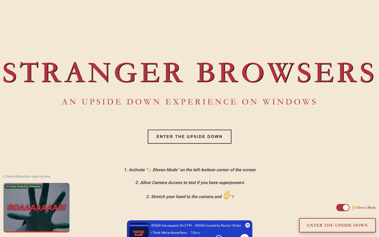 Stranger Browsers - Upside Down any website! - 截图 1