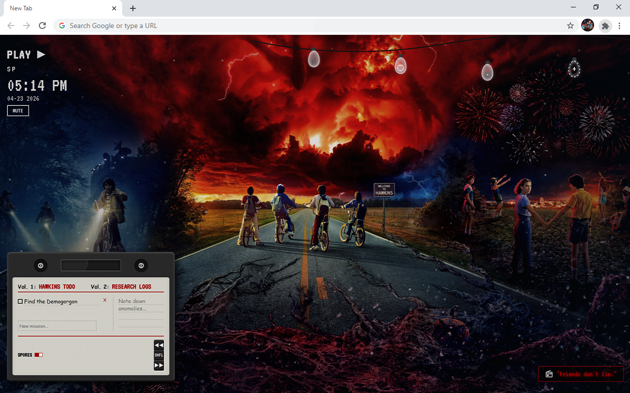 Cool Stranger Things HD Wallpaper New Tab - 截图 2