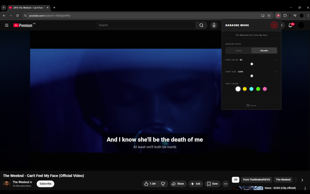 YouTube Karaoke Mode - Synced Lyrics - 截图 3